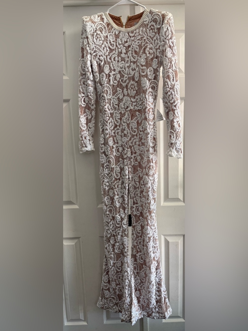 New Nadine Merabi Bella Lace Jumpsuit - Picture 6 of 8
